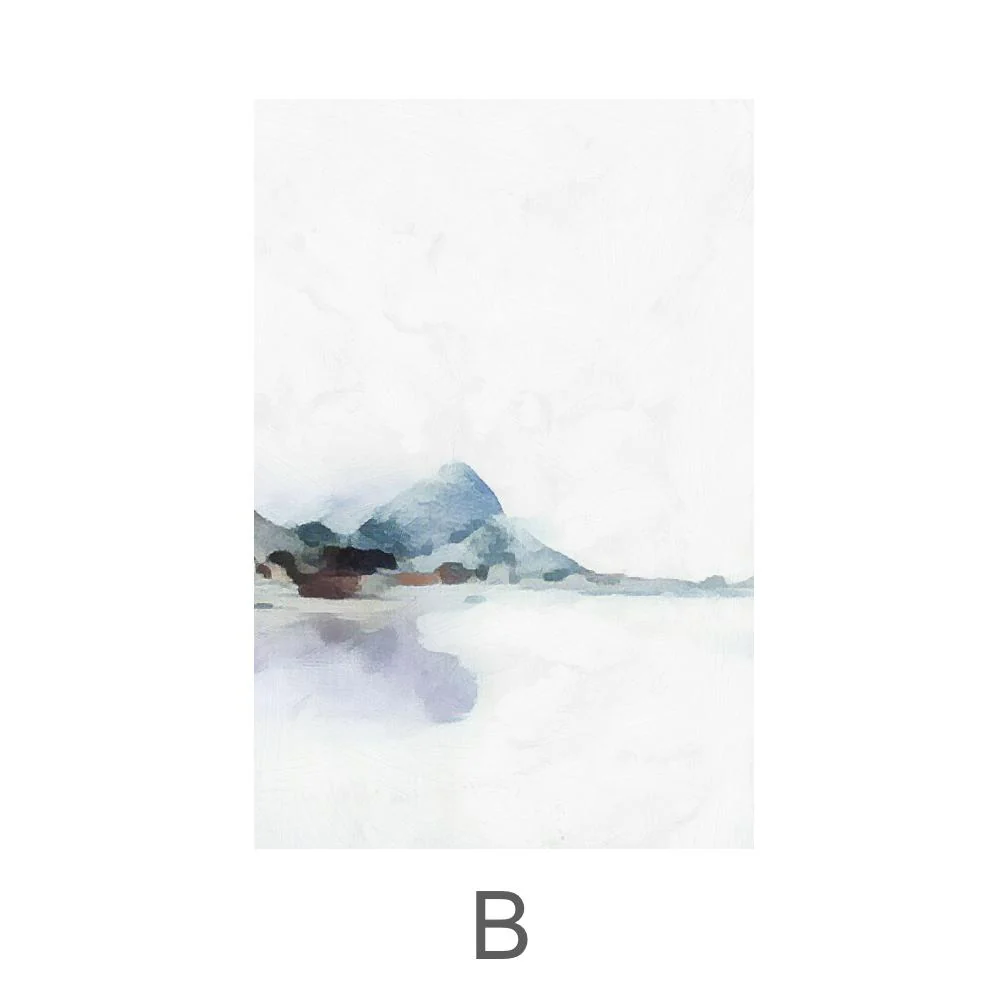 Pastel Mountains Canvas - Image 5