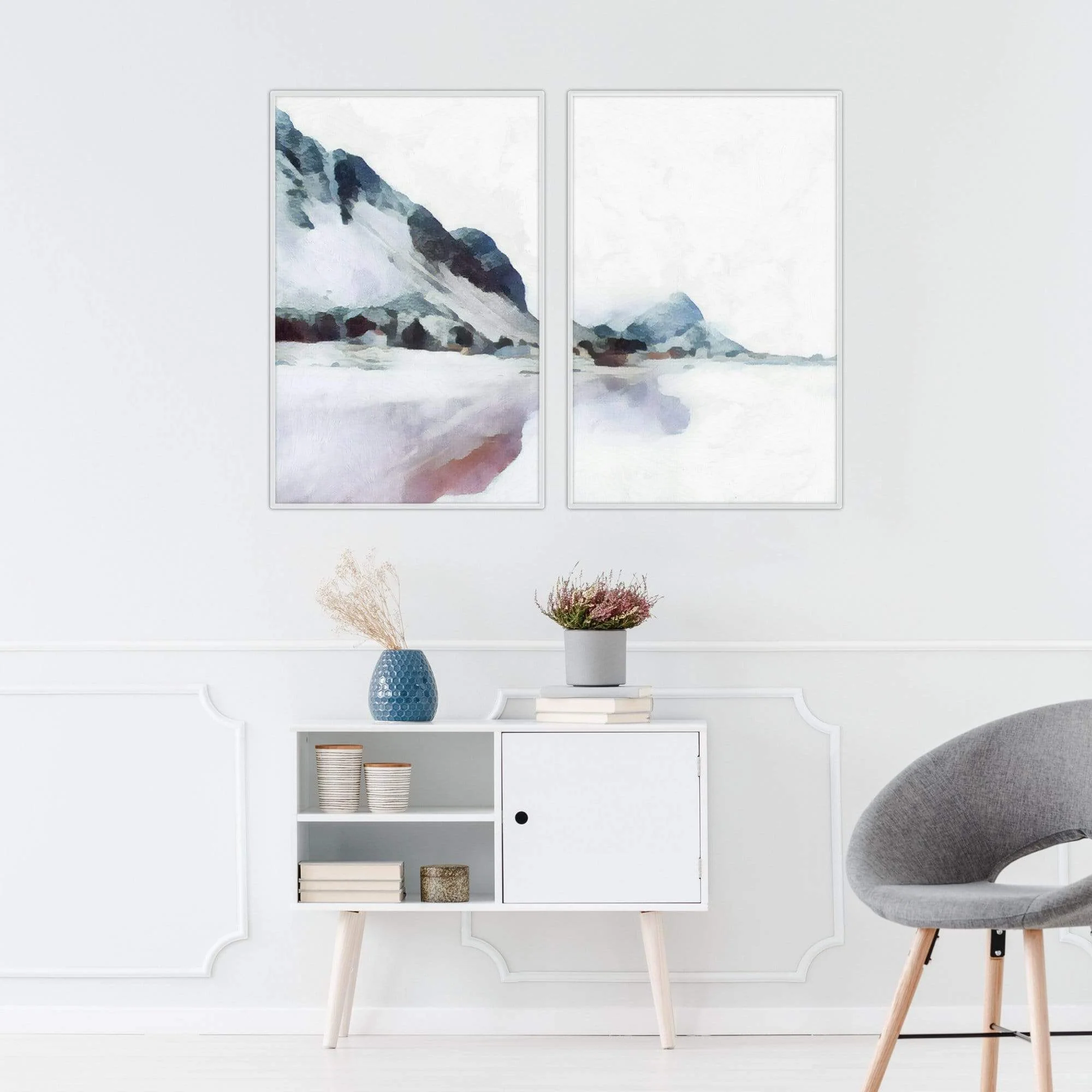 Pastel Mountains Canvas - Image 6