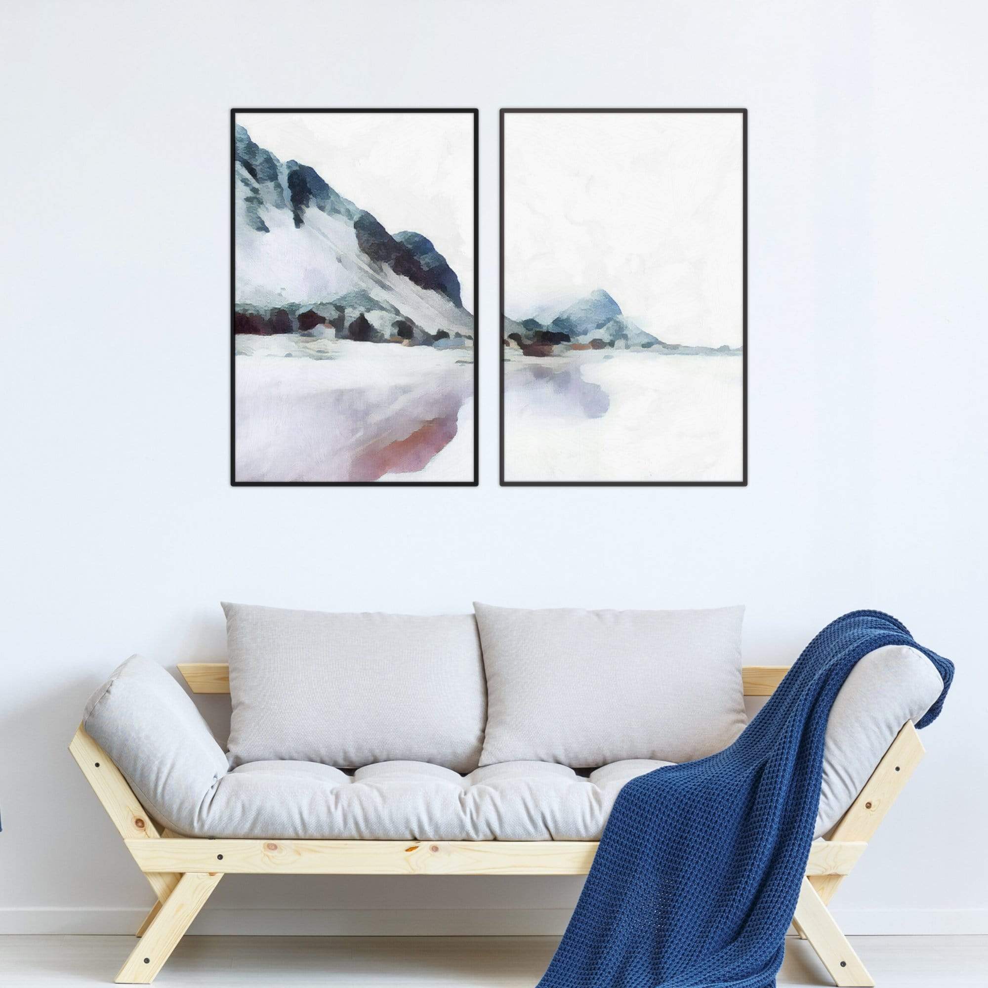 Pastel Mountains Canvas - Image 7