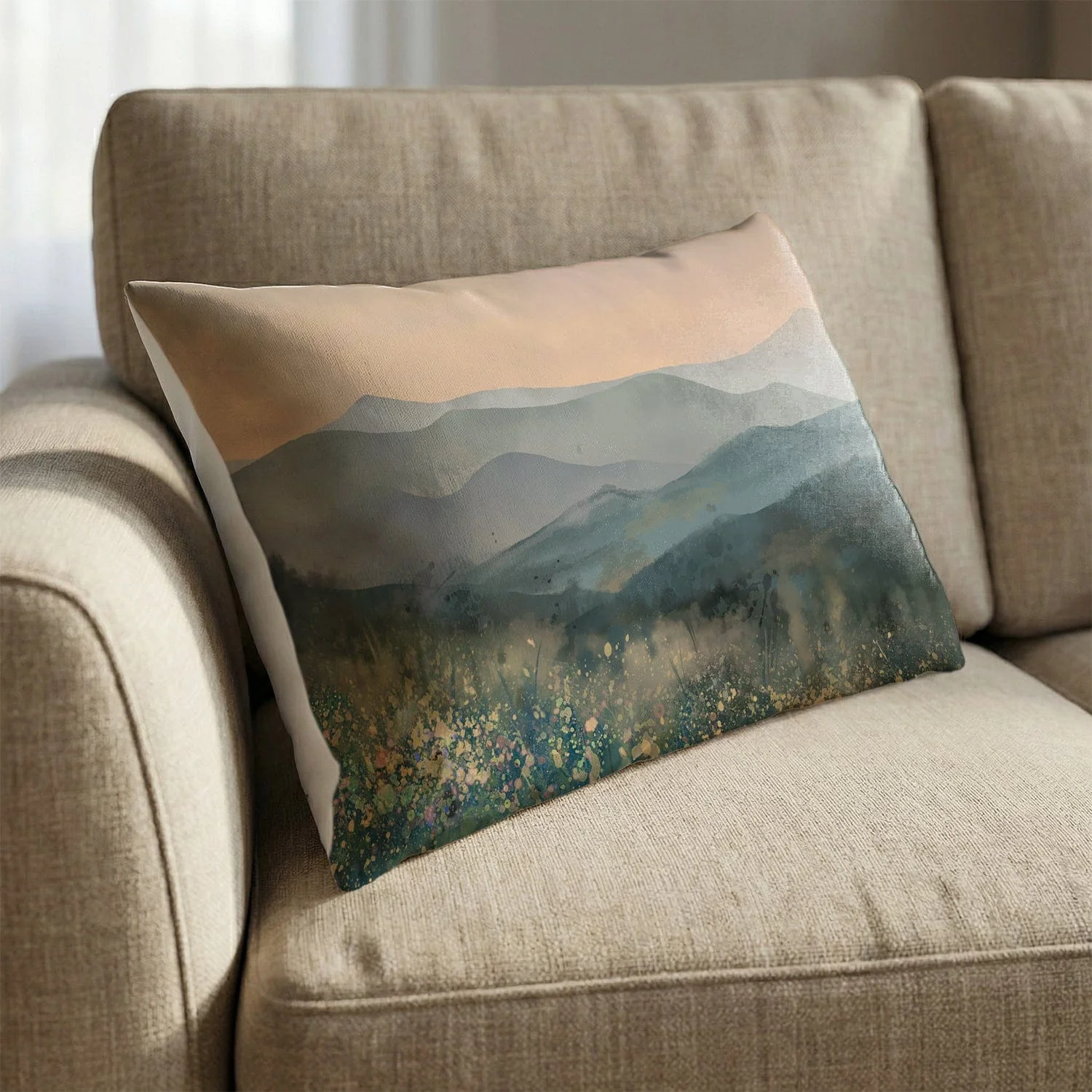 Peaceful Valley Mist Cushion - Image 2