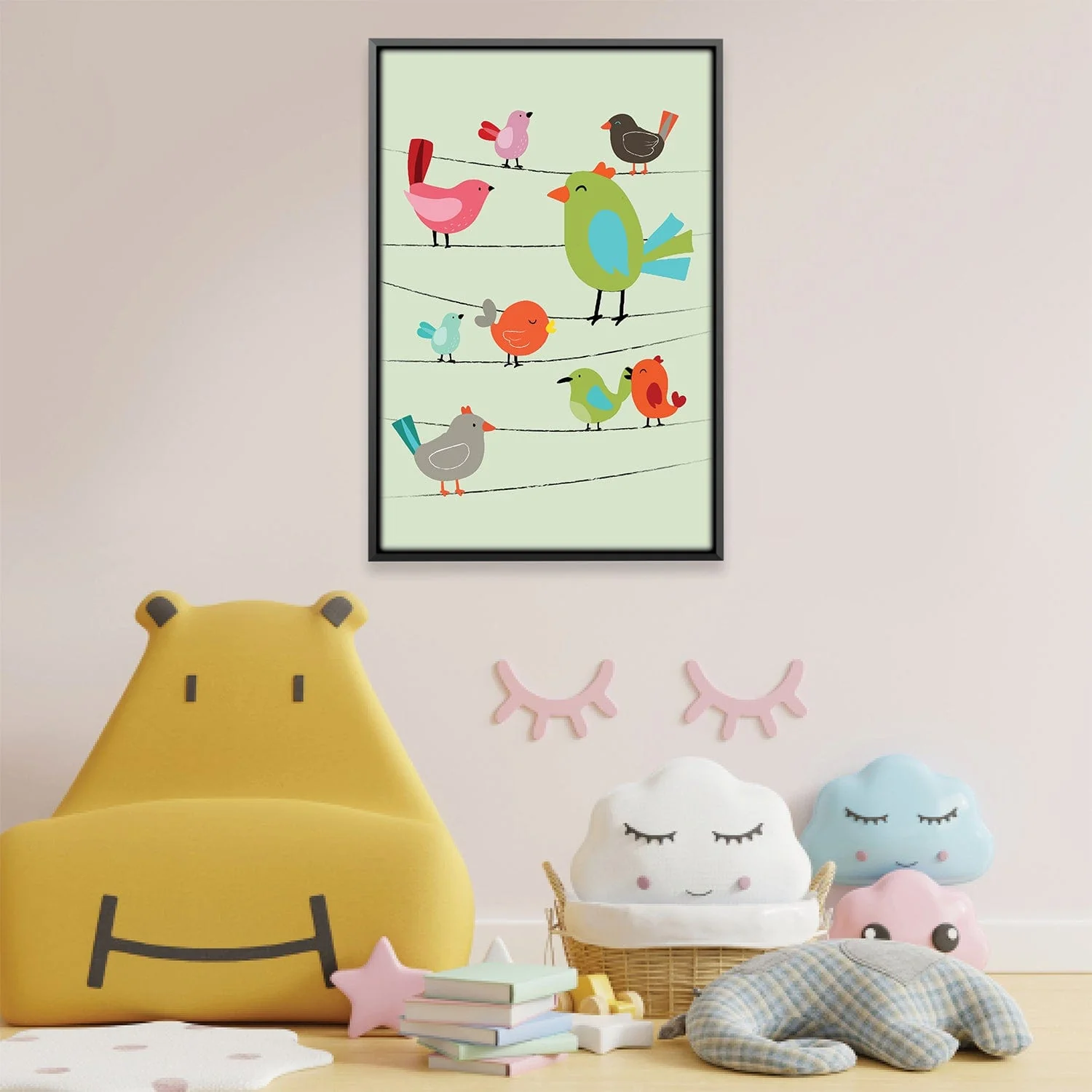 Perched & Playful Canvas