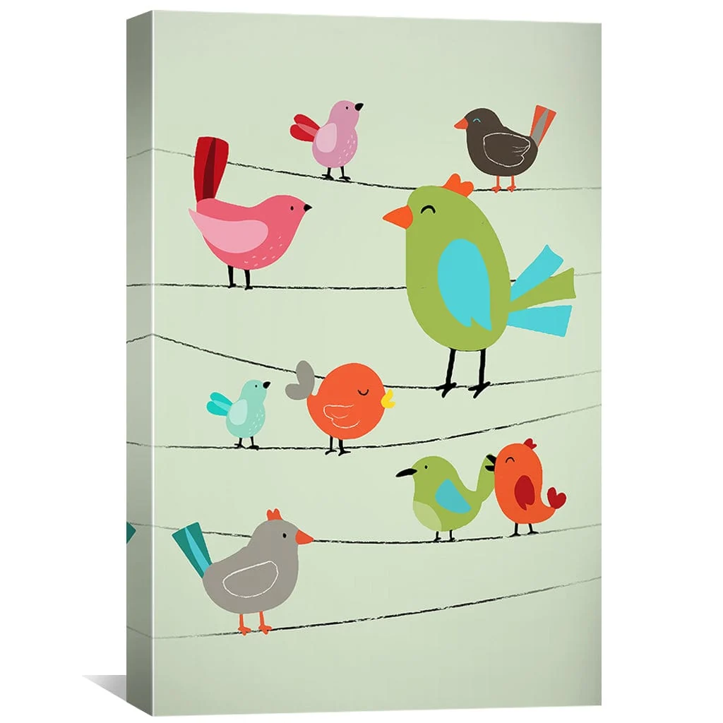 Perched & Playful Canvas - Image 2