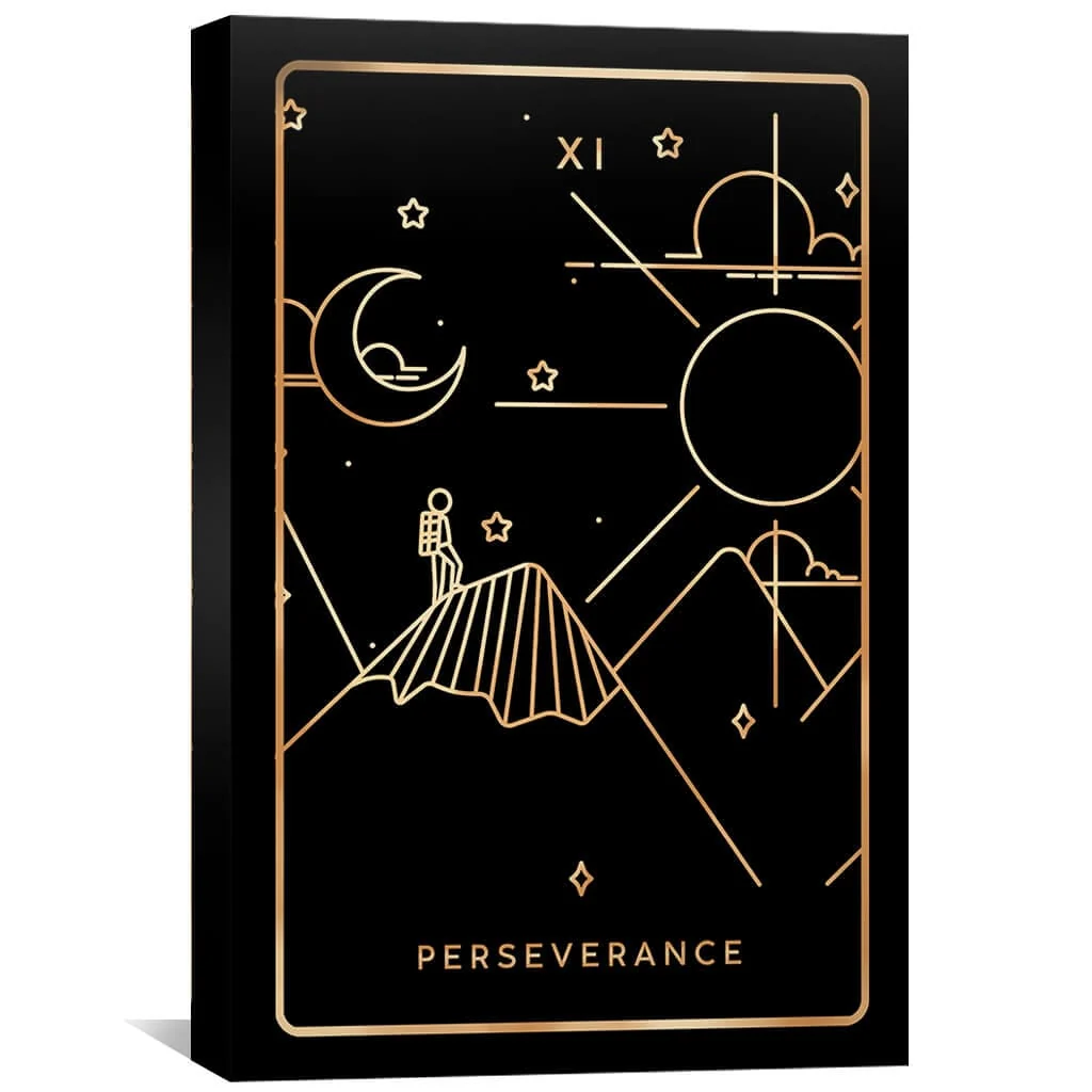 Perseverance Tarot Card Canvas - Image 2
