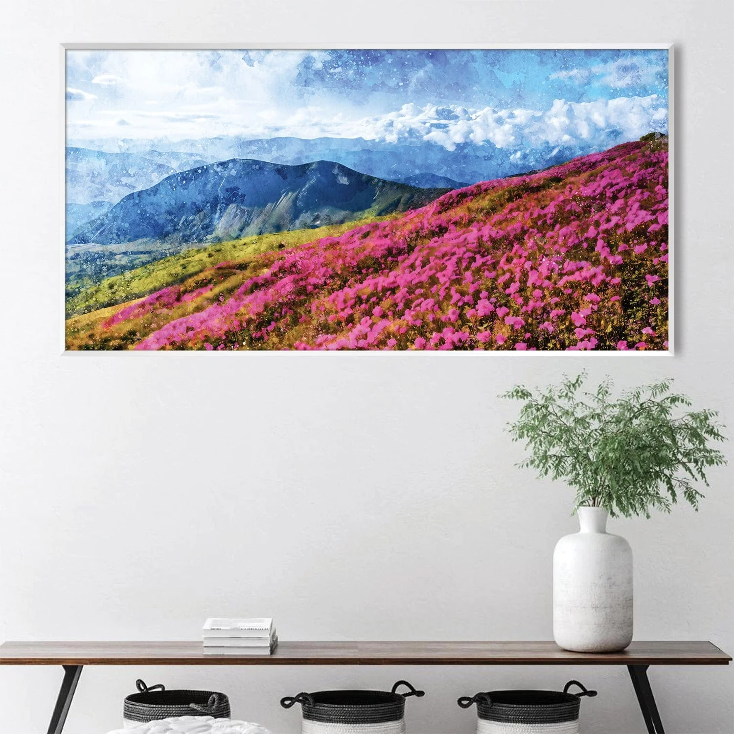 Petal-Clad Slopes Canvas - Image 3