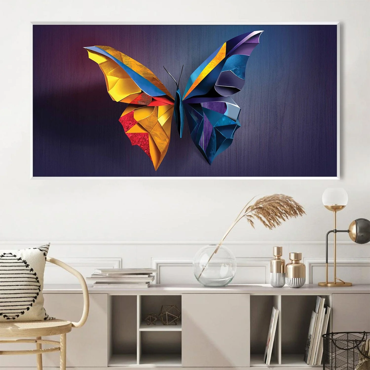 Prismatic Butterfly Canvas - Image 3