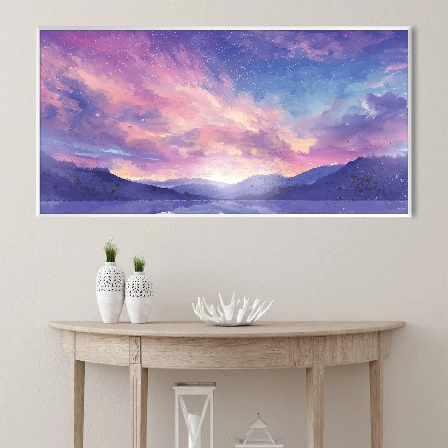 Purple Aurora Canvas - Image 3