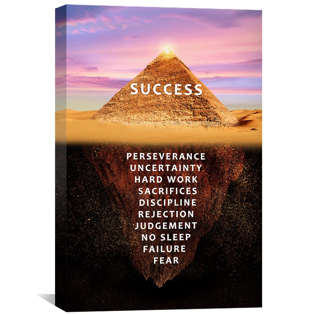 Pyramid of Success Canvas - Image 2