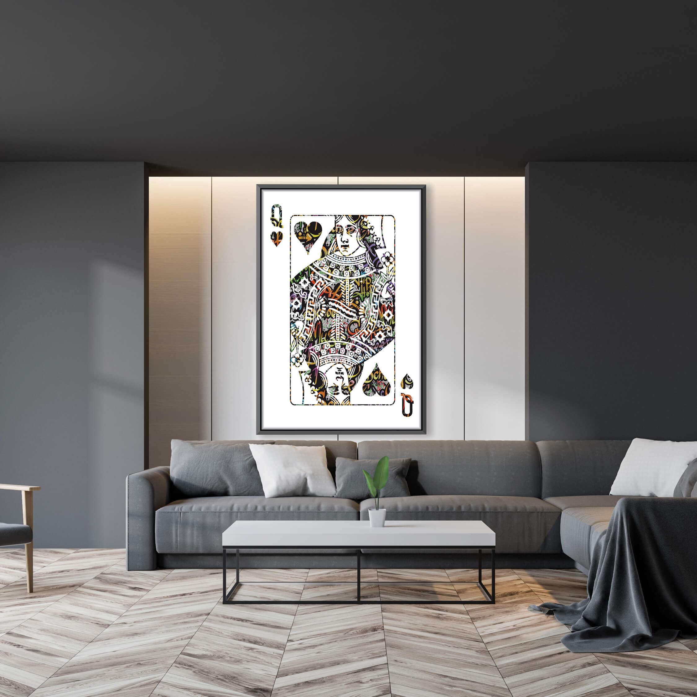 Queen of Hearts - Graffiti Canvas - Image 4