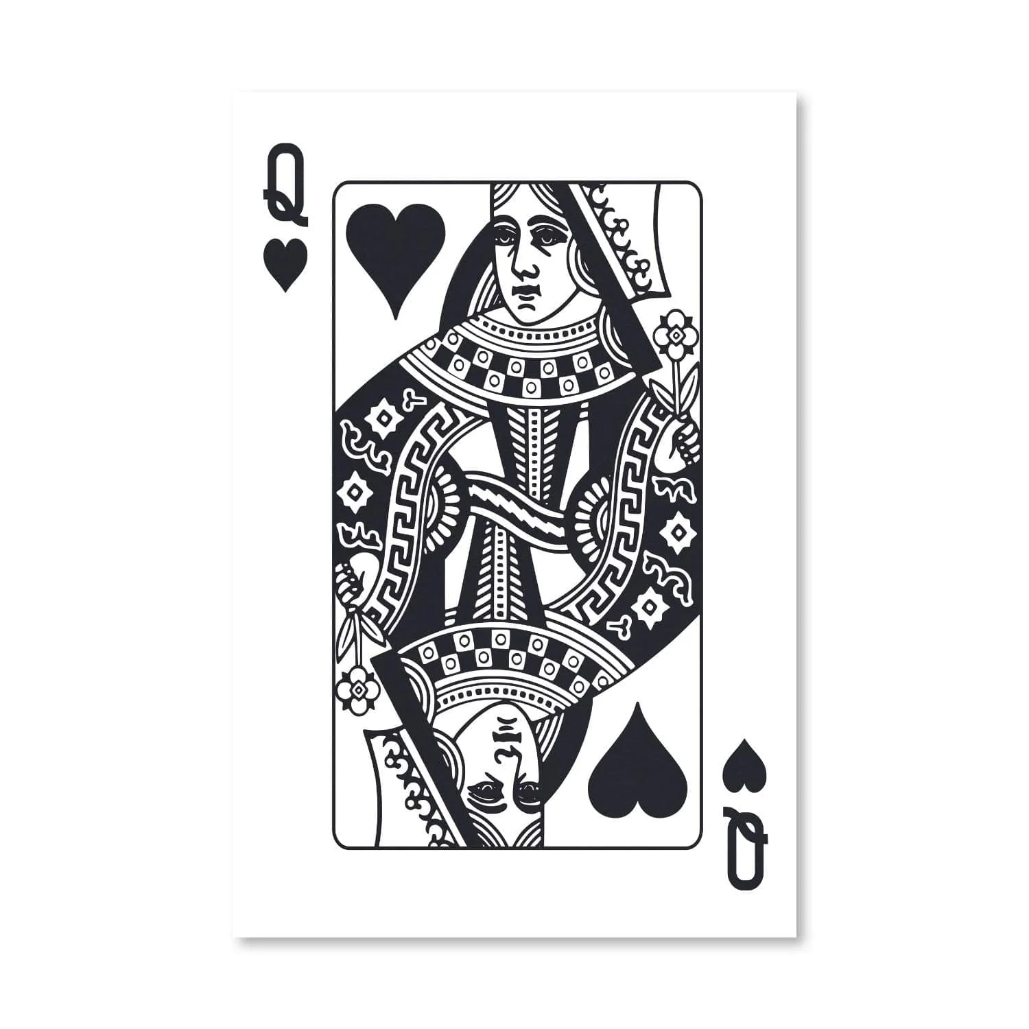 Queen of Hearts - White Canvas - Image 6