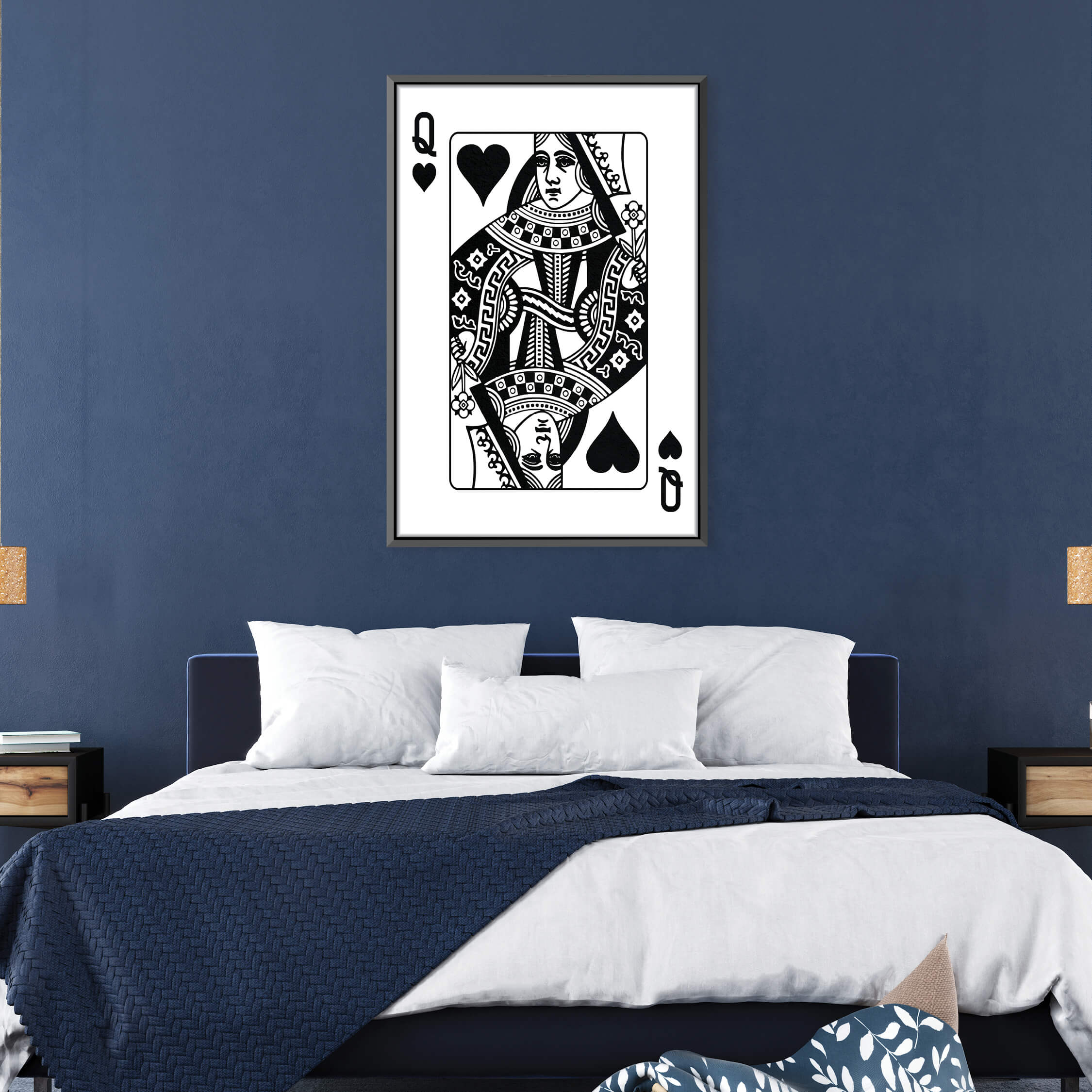 Queen of Hearts - White Canvas - Image 7
