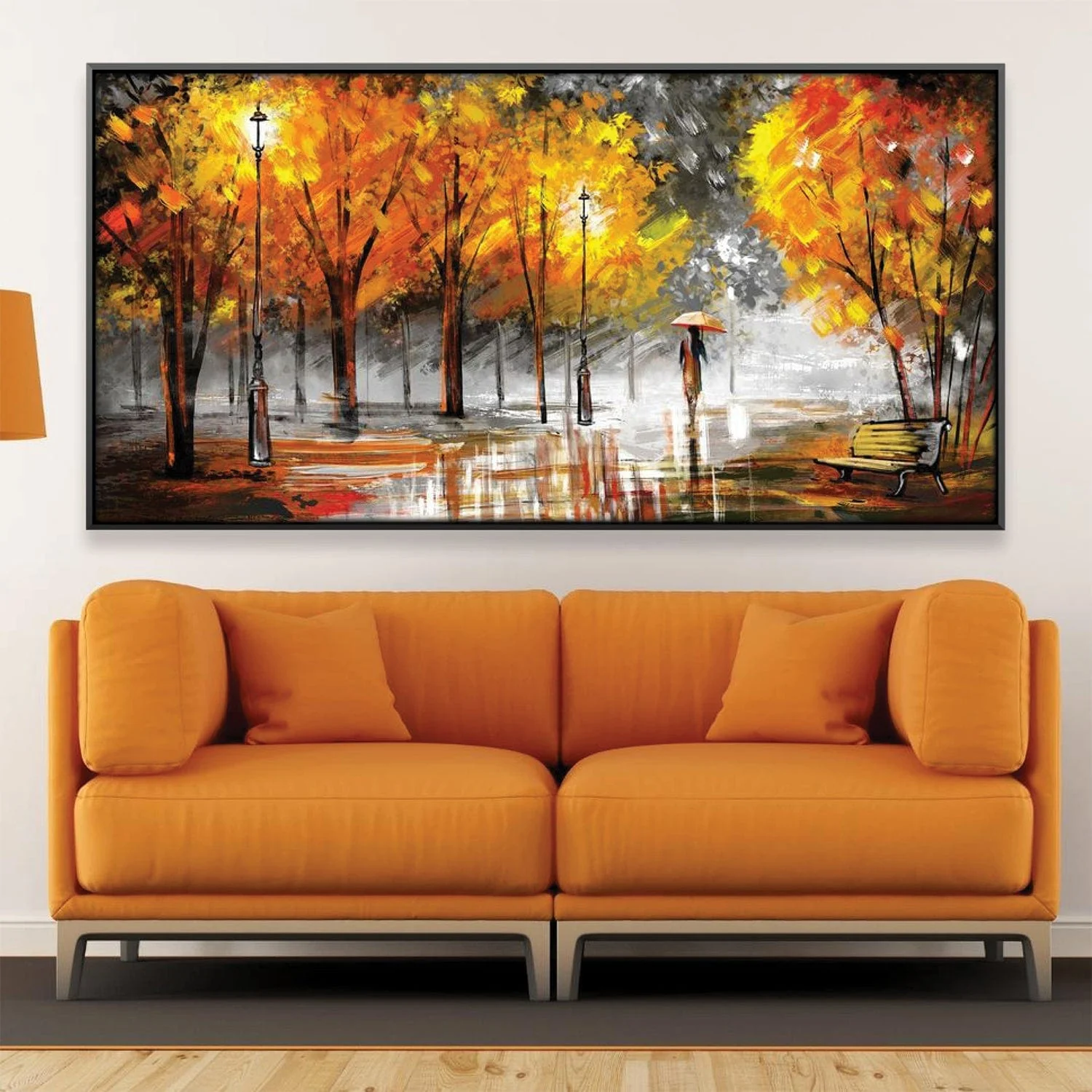 Rainy Autumn Walks Canvas