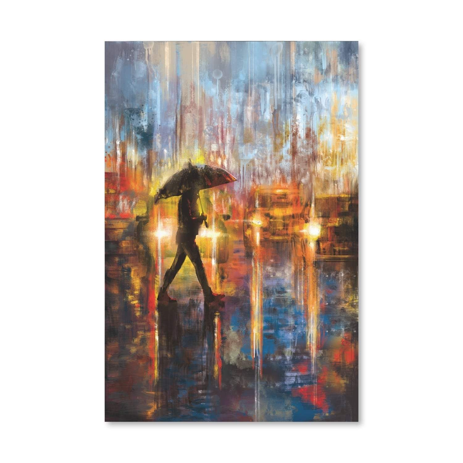 Rainy Cross Walk Canvas - Image 3