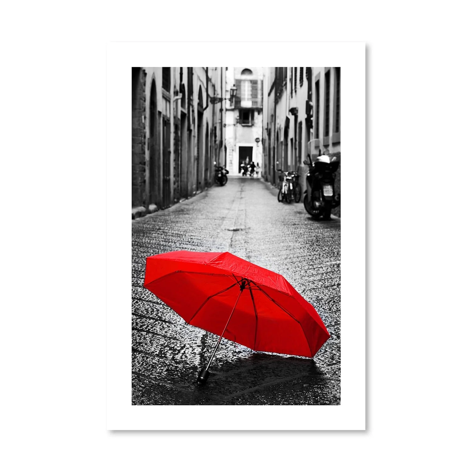 Red Umbrella Print - Image 3