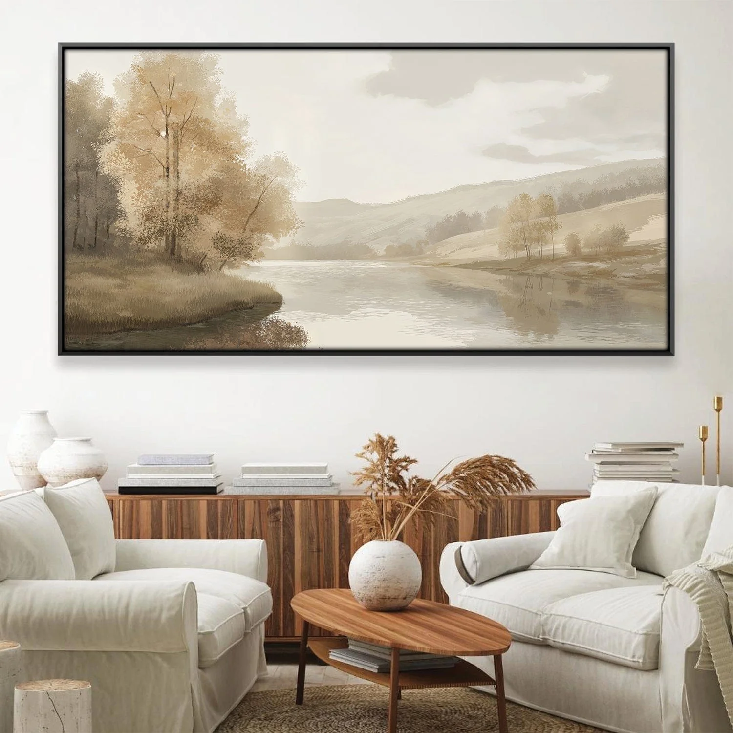River of Quiet Days Canvas