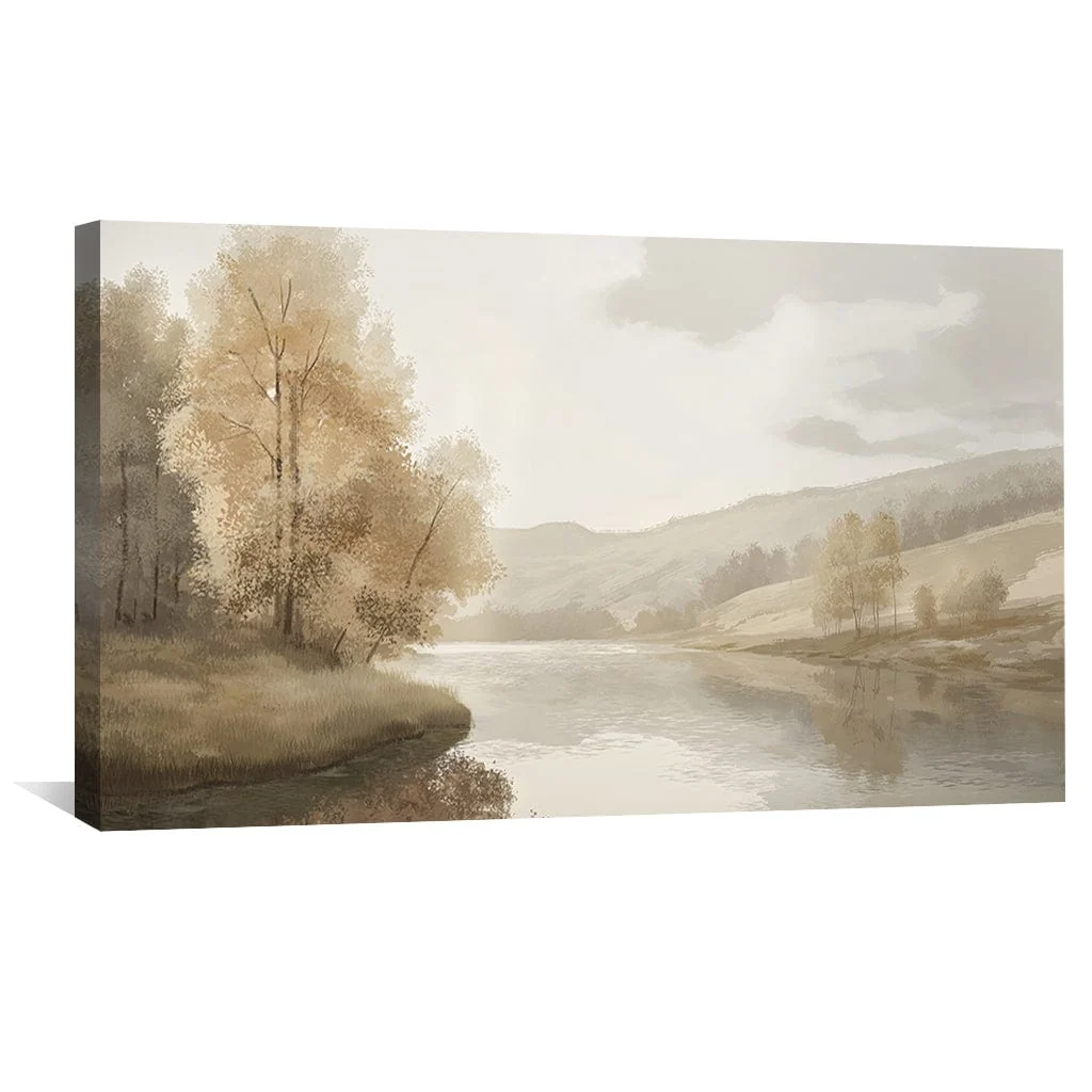River of Quiet Days Canvas - Image 4