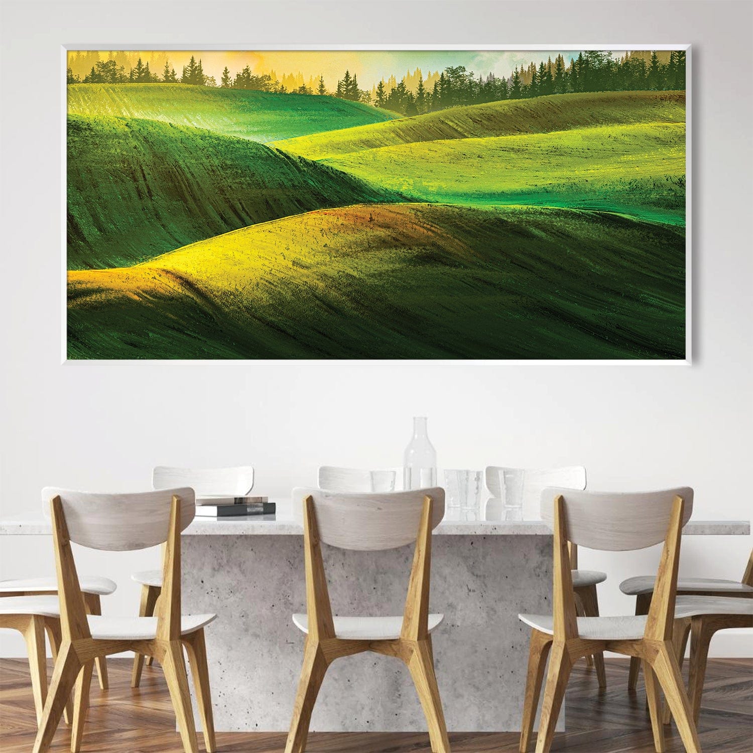 Rolling Emerald Hills Canvas - Image 3