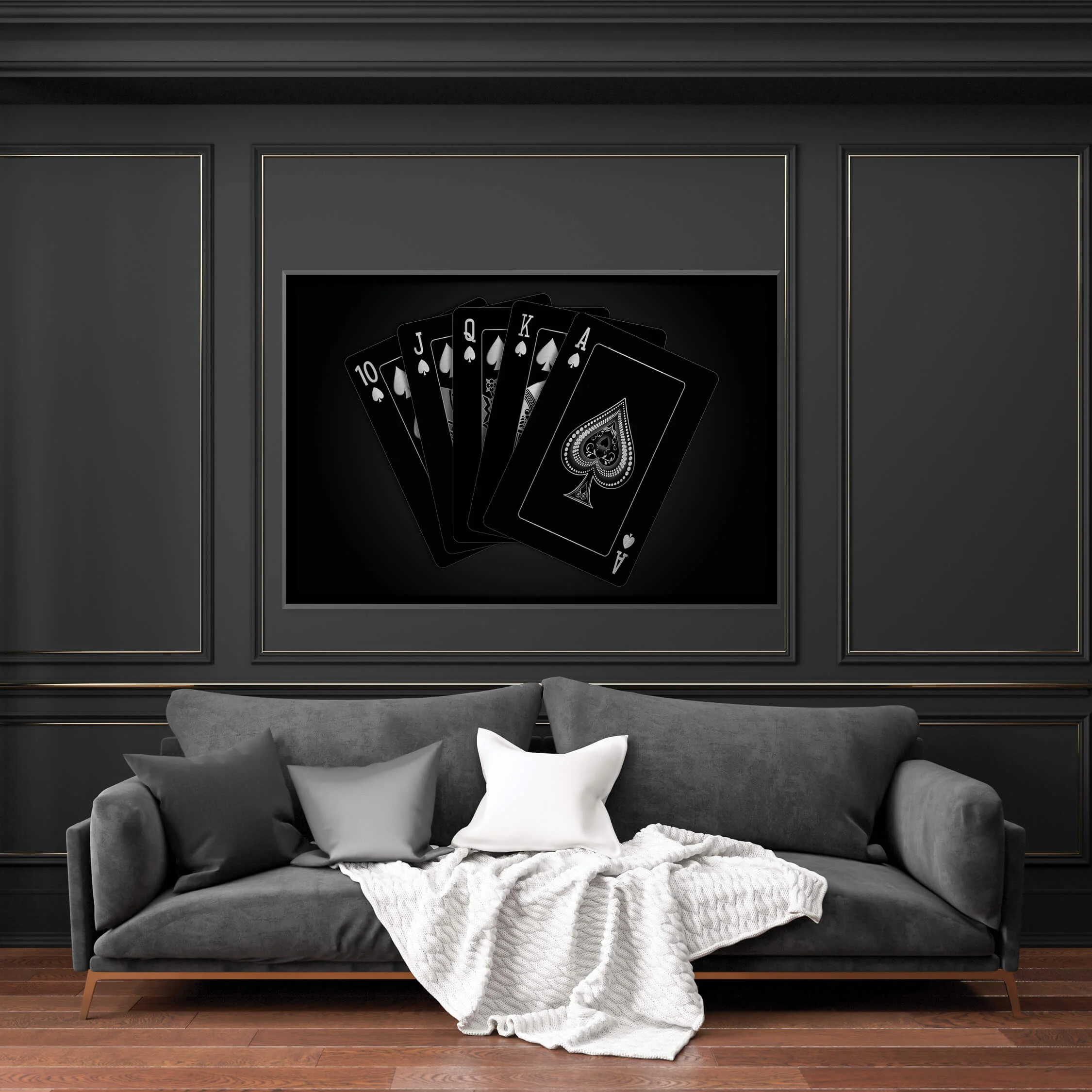 Royal Flush - Silver Canvas - Image 3