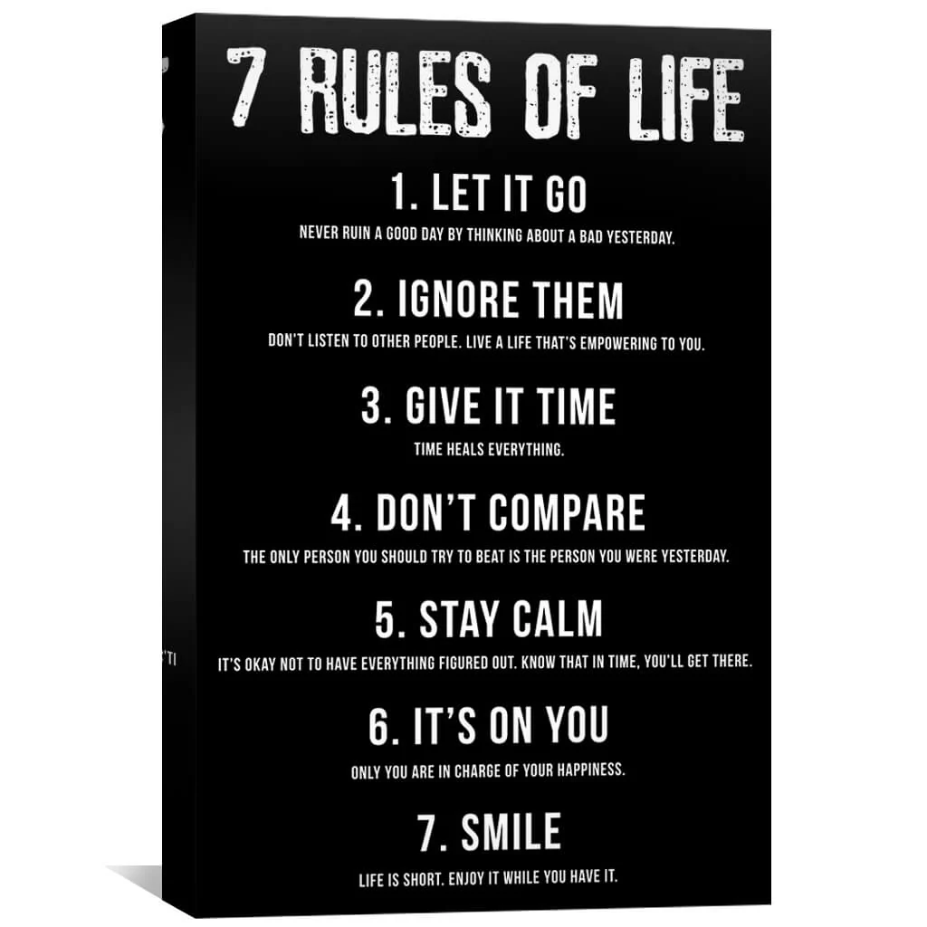 Rules of Life Canvas - Image 2