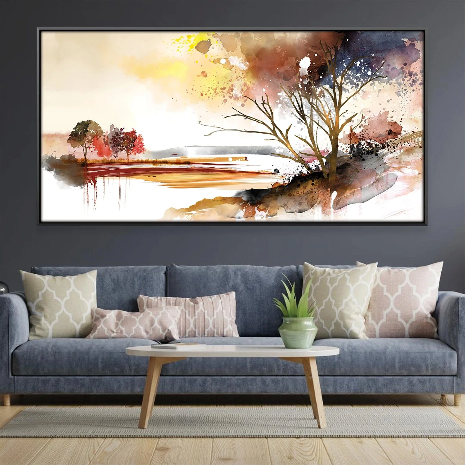 Rustic Watercolors Canvas