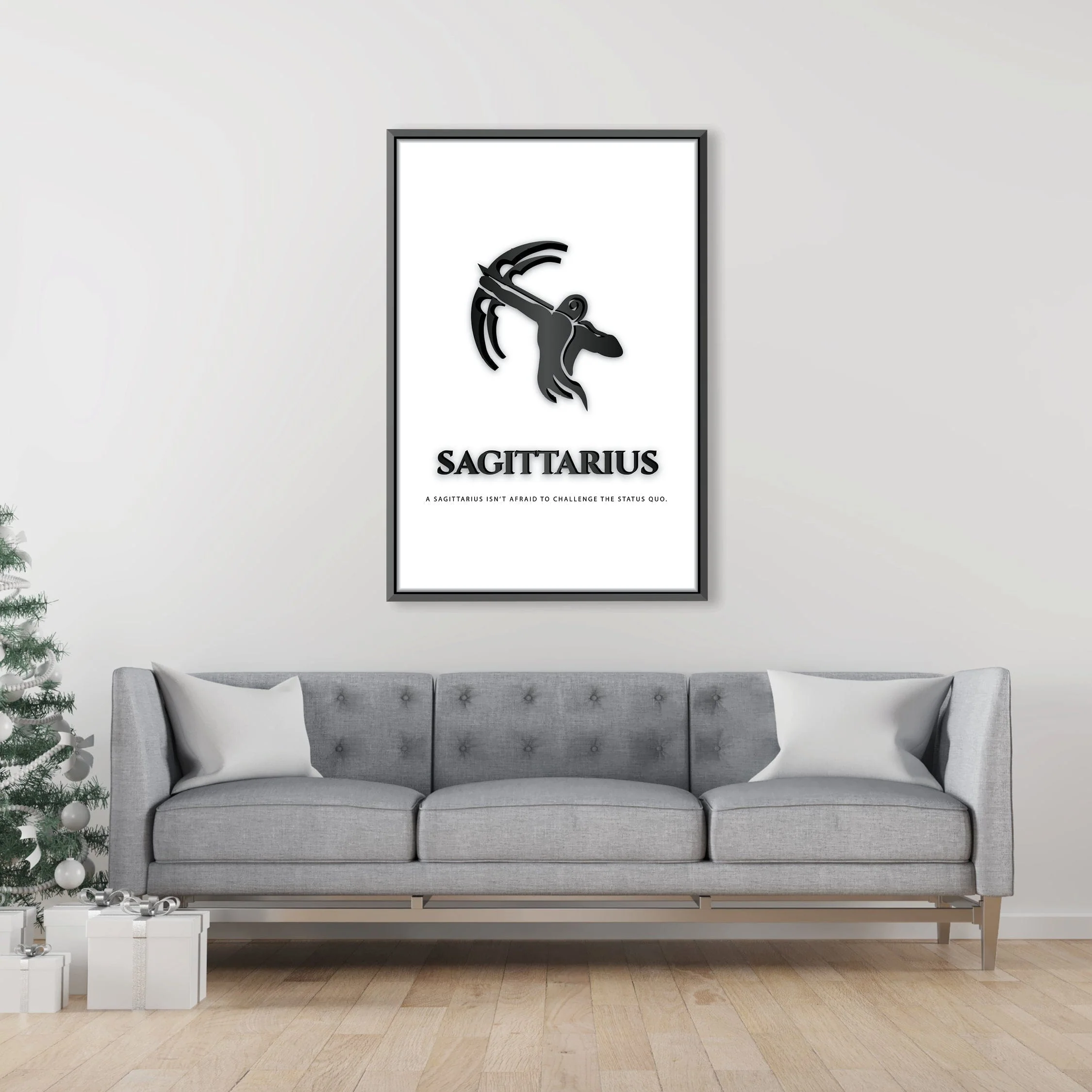 Sagittarius - White Canvas - Image 5
