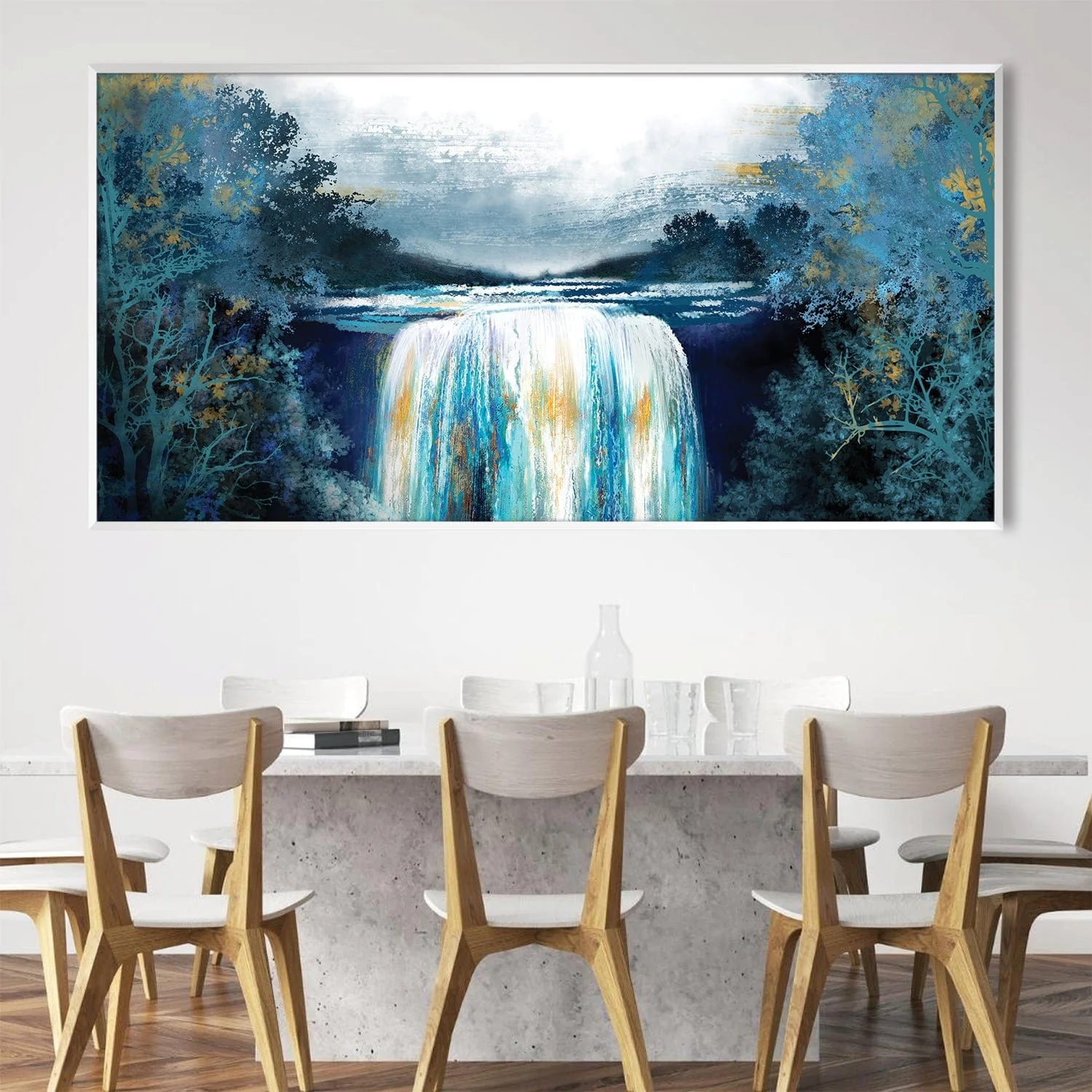 Sapphire Falls Canvas - Image 3
