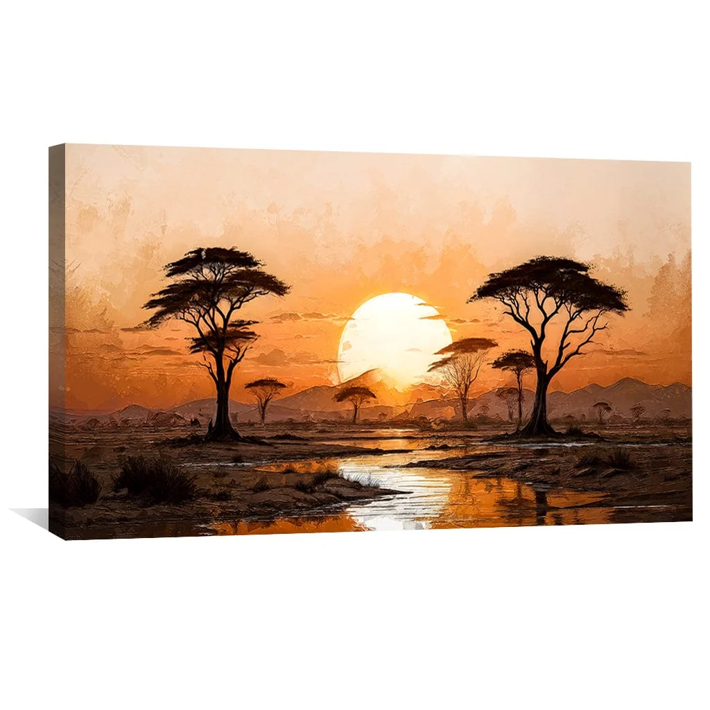 Savanna Sundown Canvas - Image 4