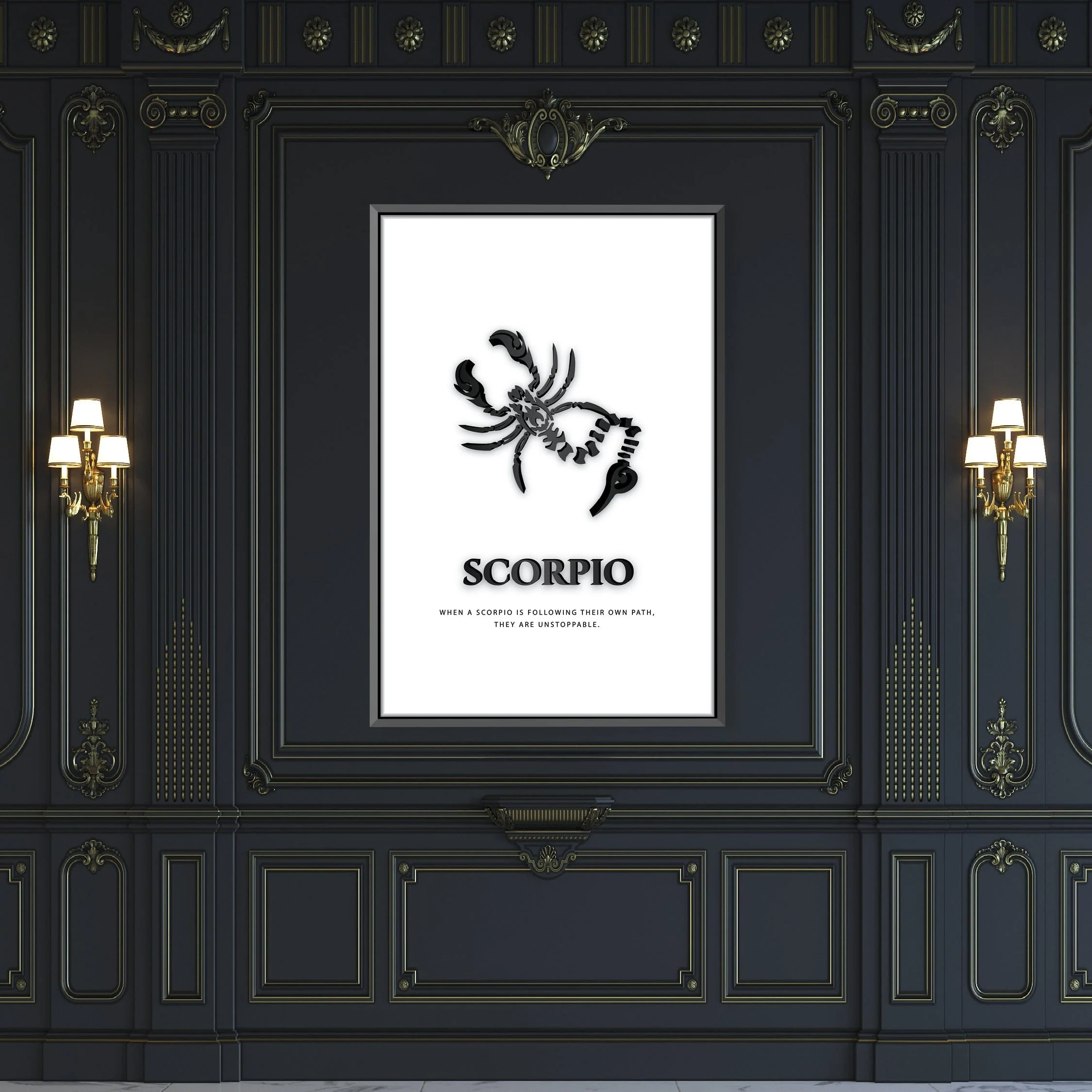 Scorpio - White Canvas - Image 4