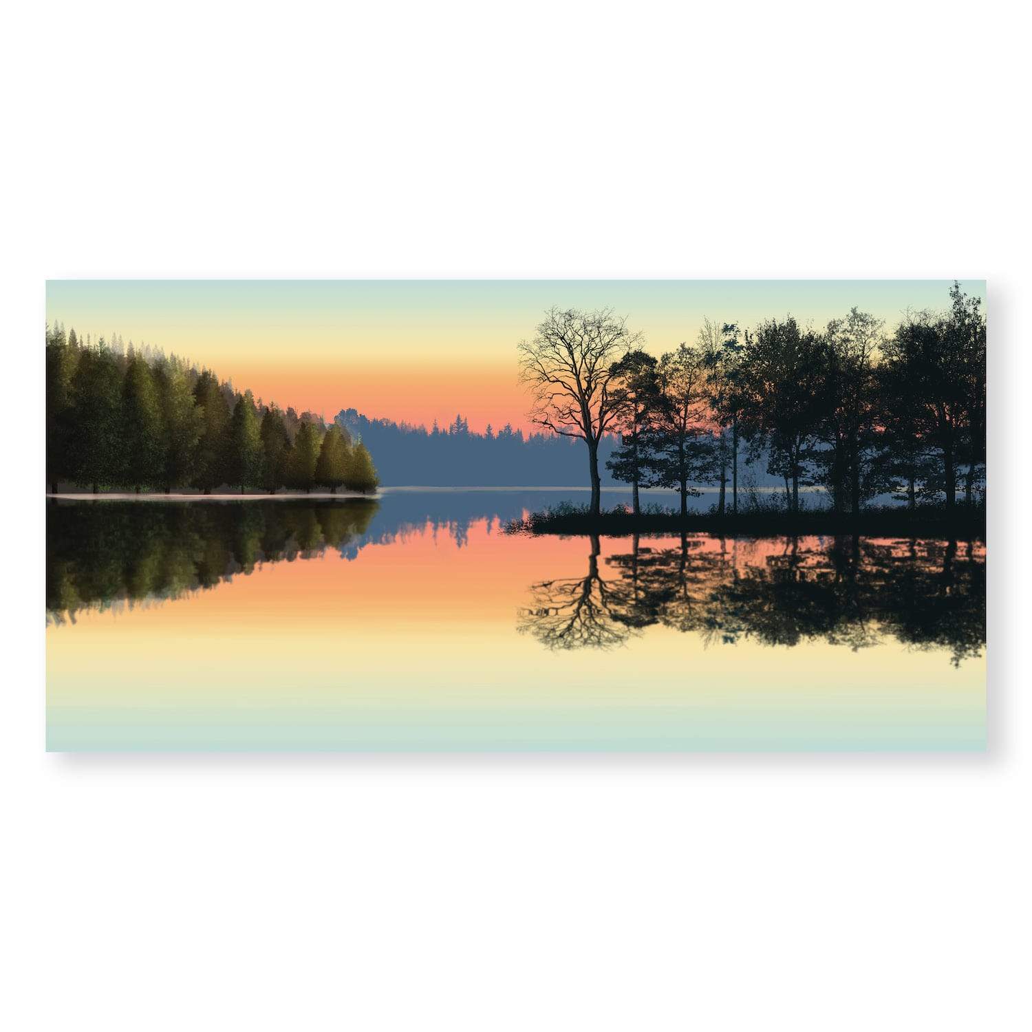 Serene Lakeview Canvas - Image 5