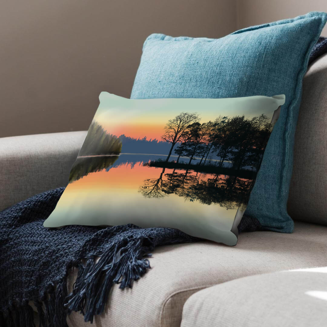 Serene Lake View Cushion - Image 2