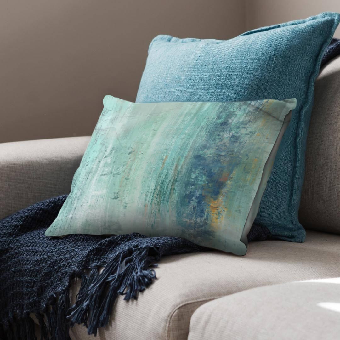 Shades of Turquoise Cushion - Image 2