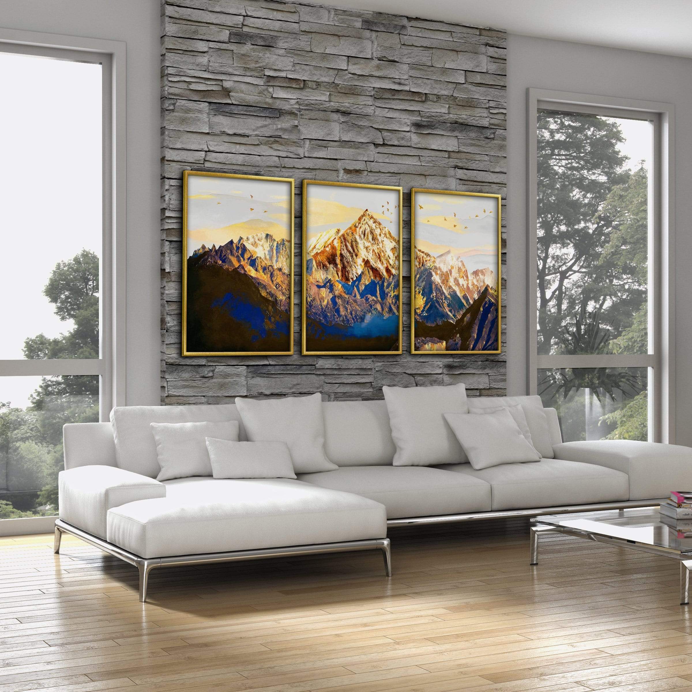 Shining Mountains Canvas - Image 3