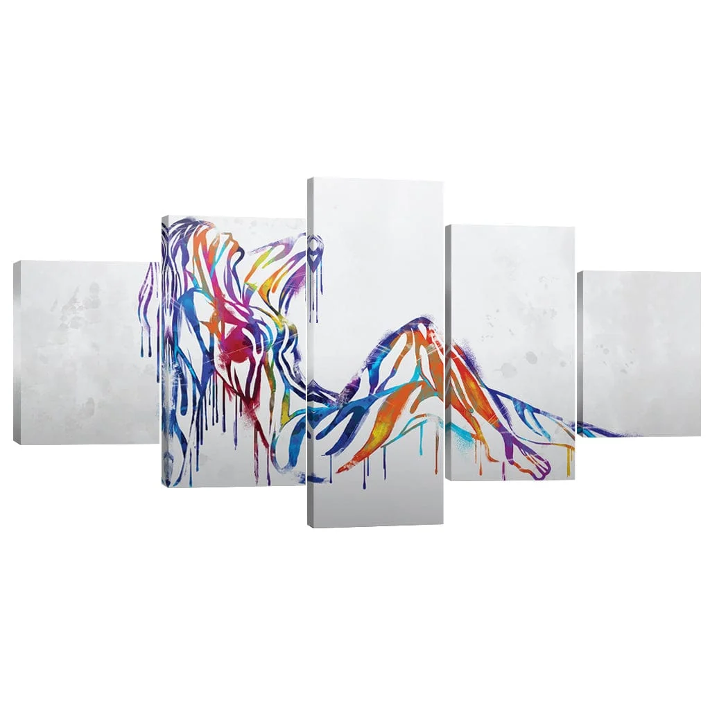 Silhouette of Color Canvas - 5 Panel - Image 2