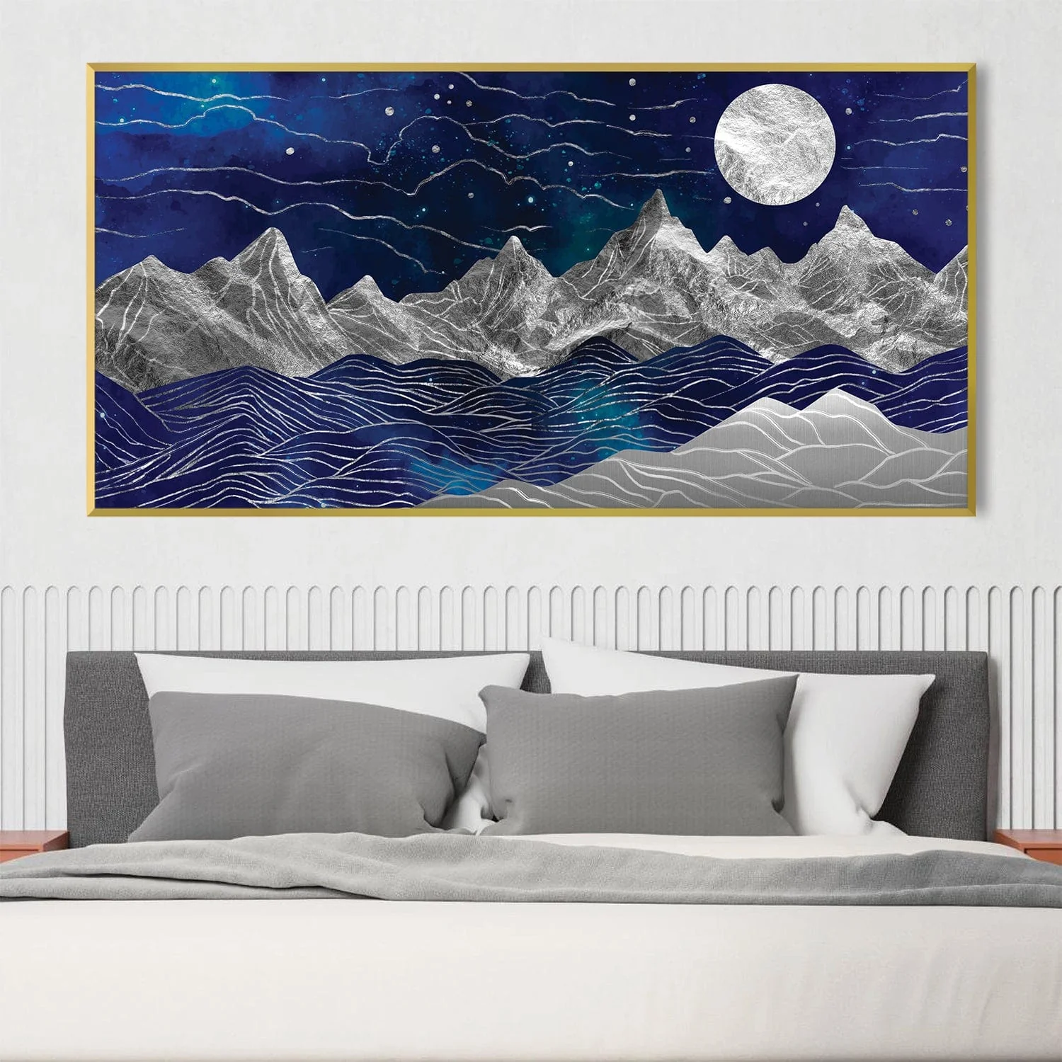 Silver Mountains Canvas - Image 2