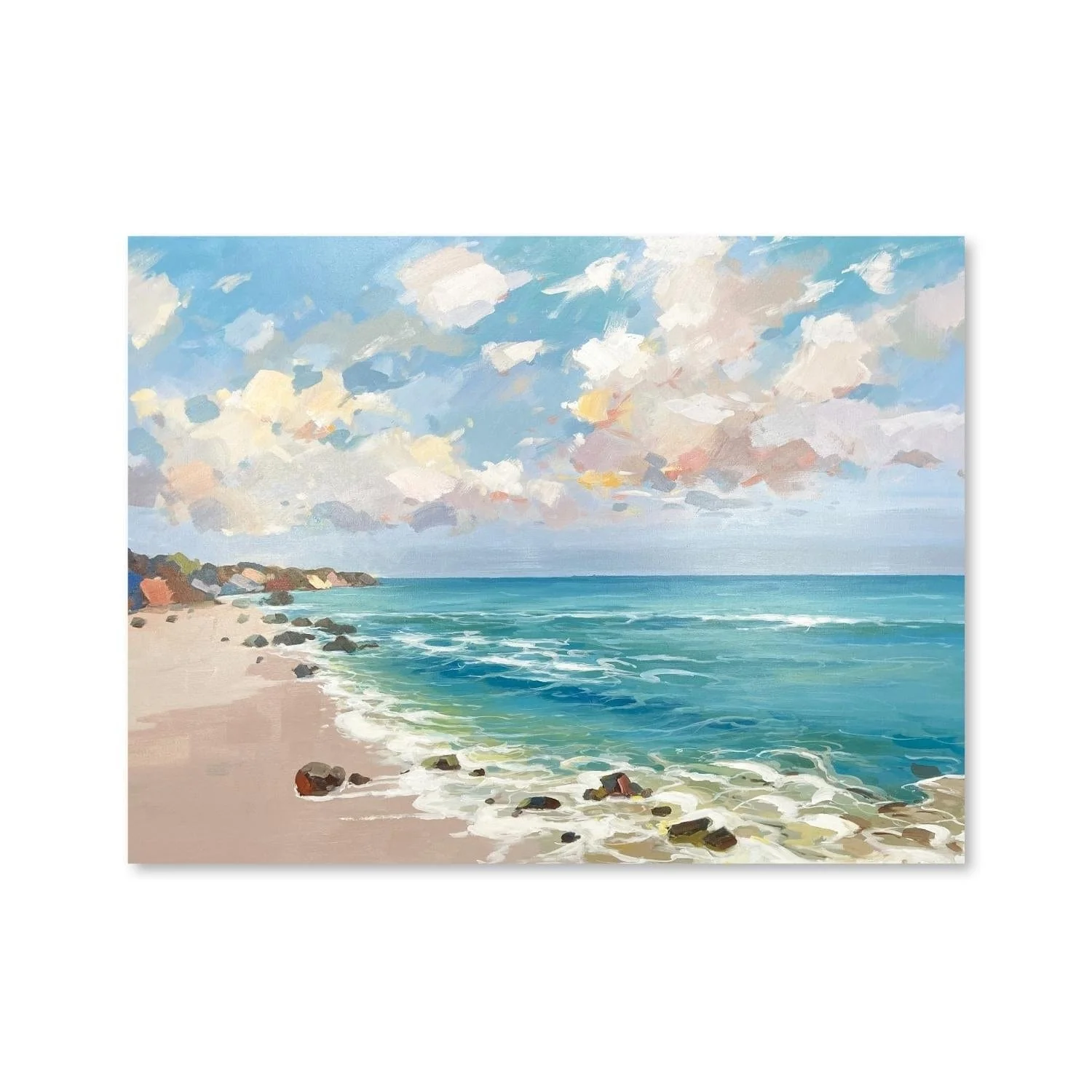 Simple Beaches Oil Painting - Image 3