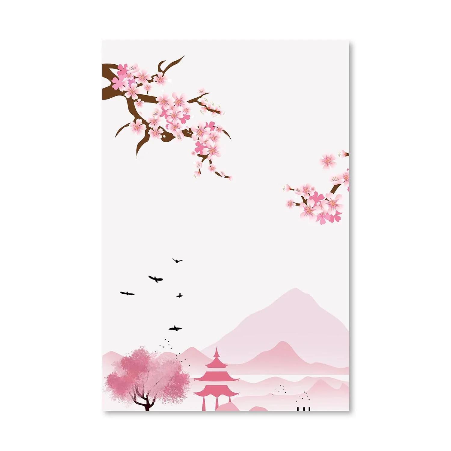 Simple Cherry Blossoms Canvas - Image 3