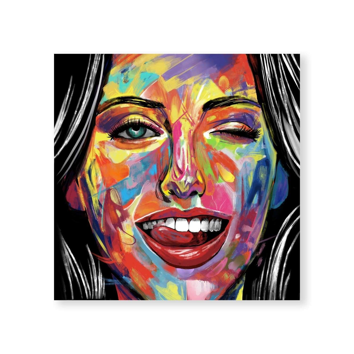 Smile and Wink Canvas - Image 3