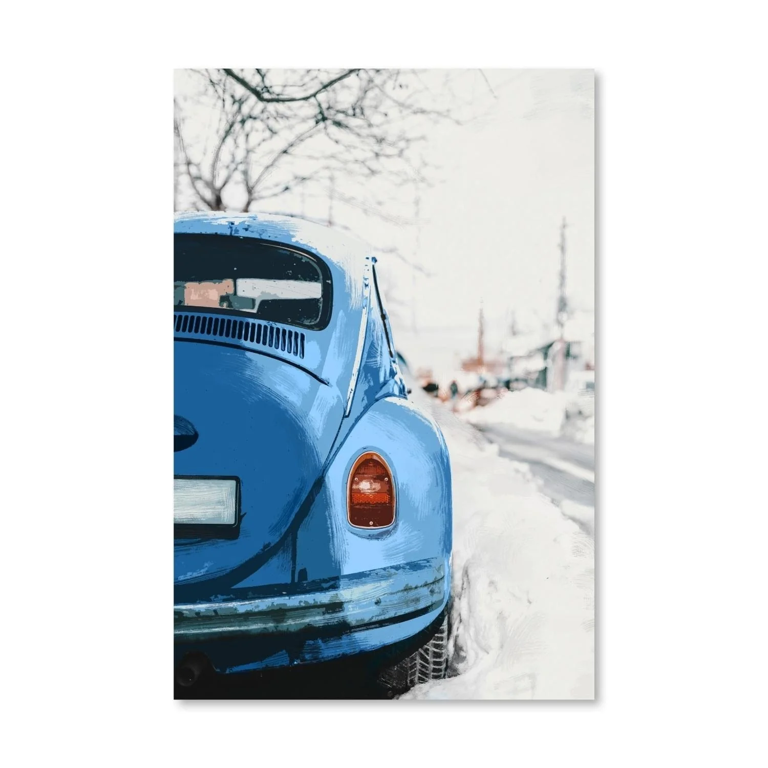 Snow Roads Canvas - Image 3