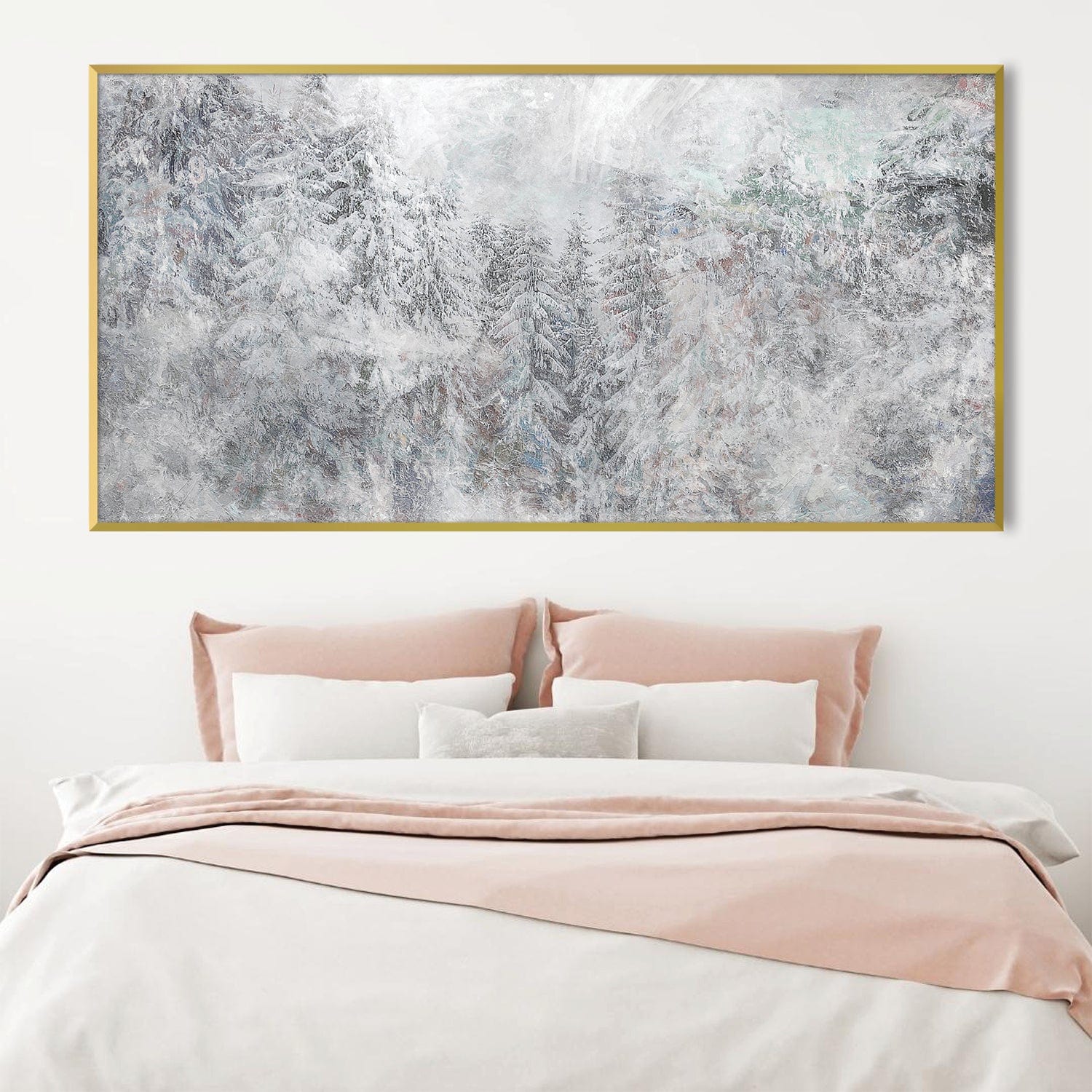 Snowy Forest Canvas - Image 3