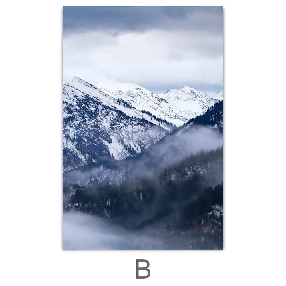 Snowy Mountain Canvas - Image 7