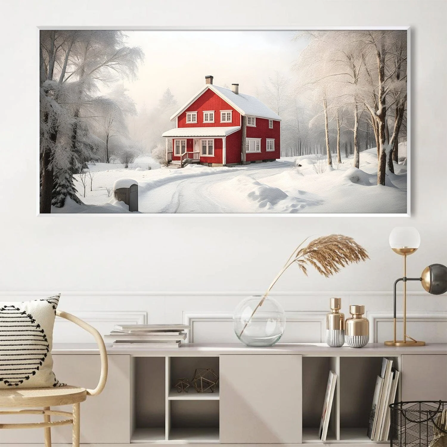 Snowy Ranch Canvas - Image 3