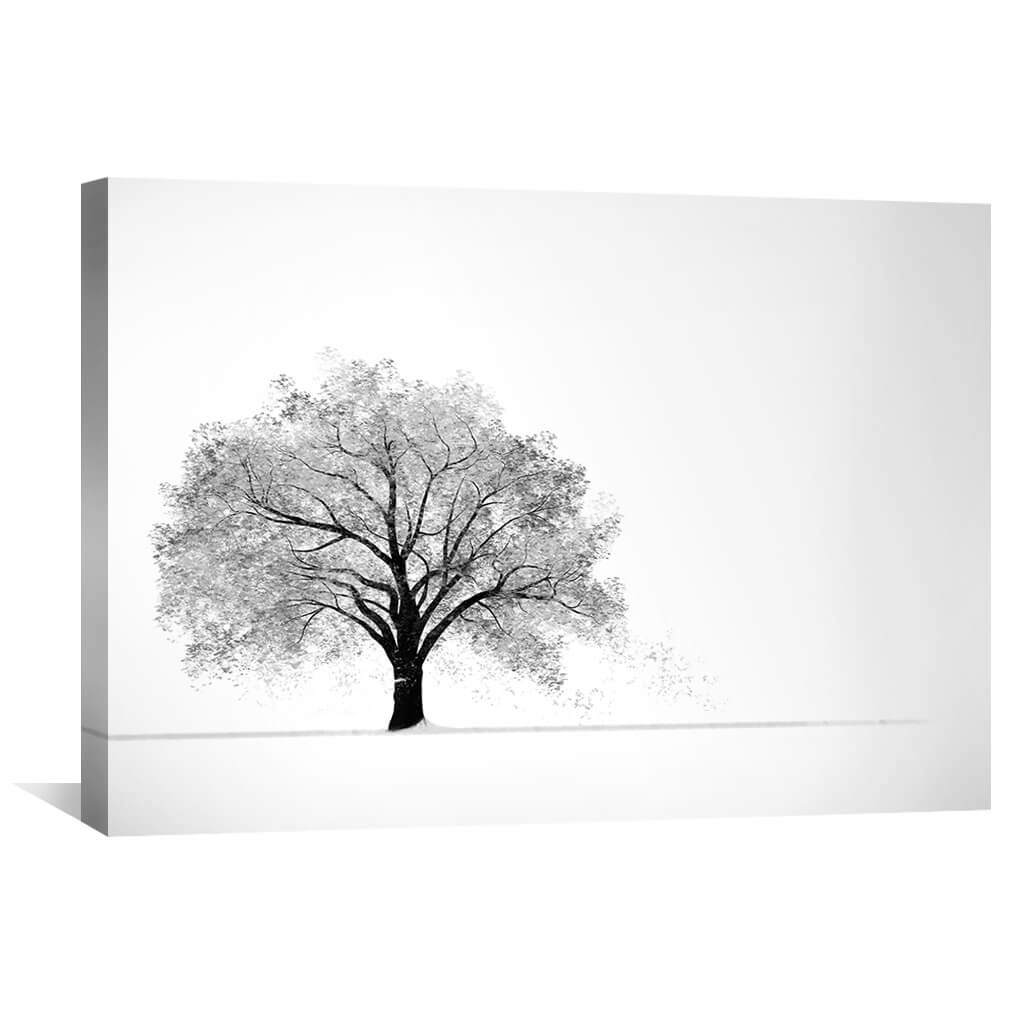 Snowy Willow Canvas - Image 2