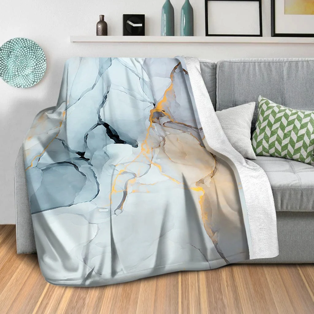Soft Watercolor B Blanket - Image 2