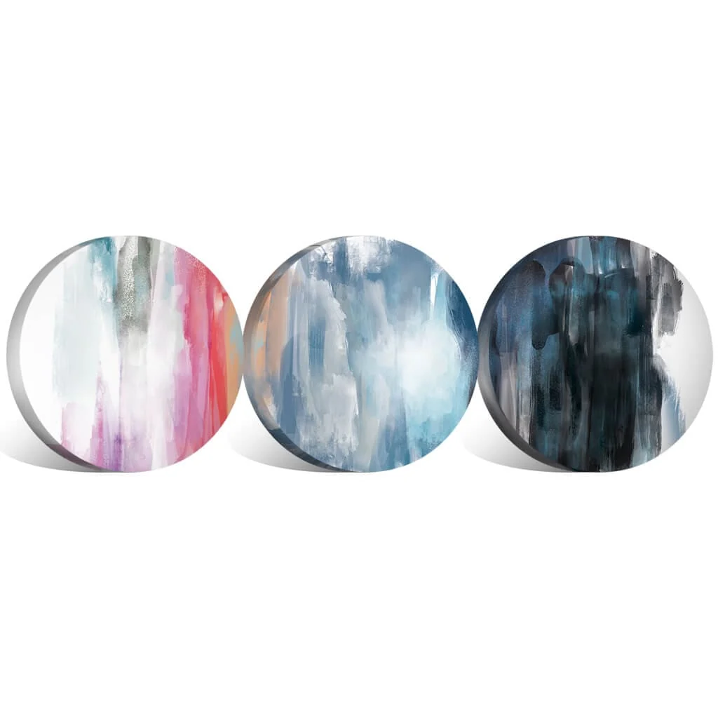 Spectrum Strokes Canvas - Circle - Image 2