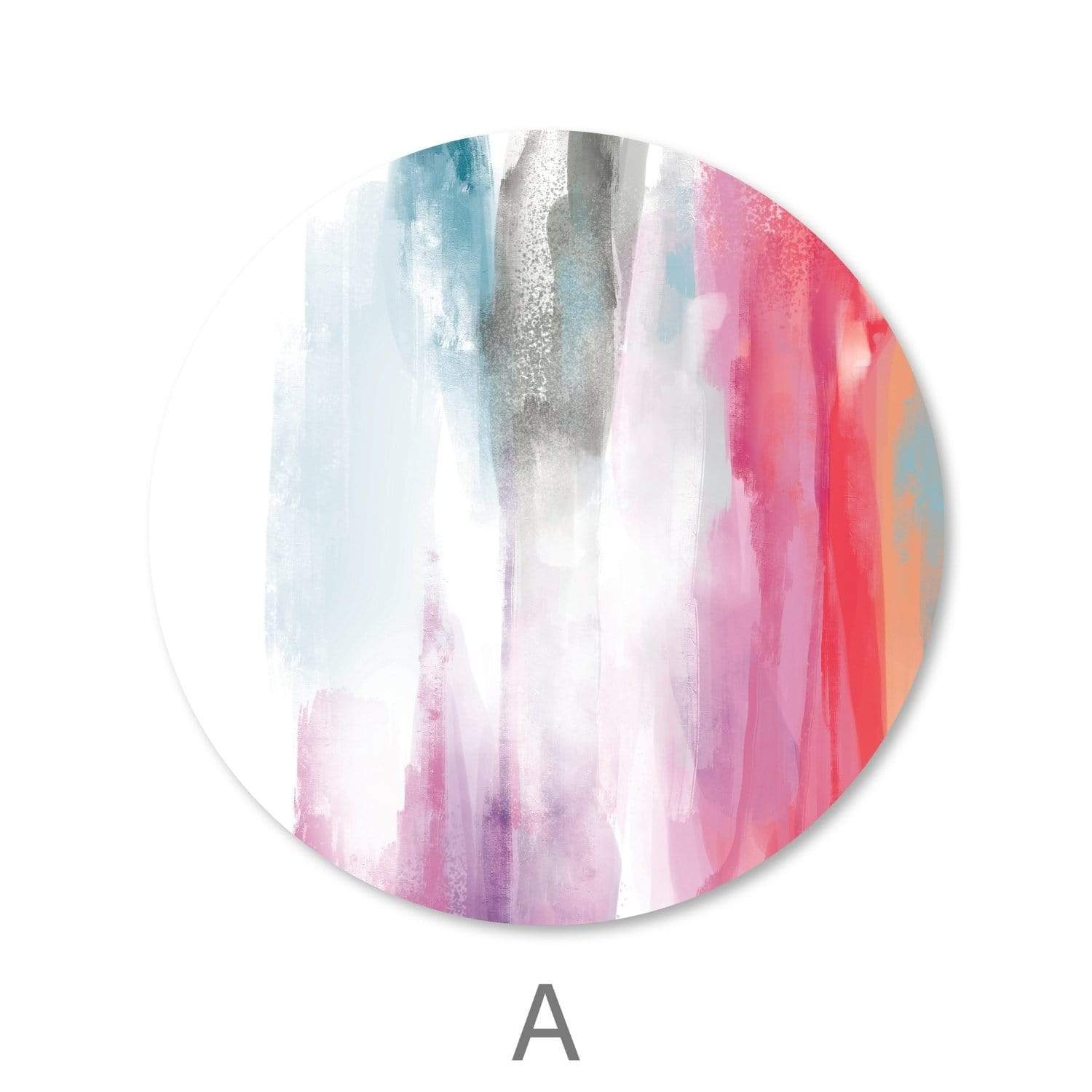 Spectrum Strokes Canvas - Circle - Image 3