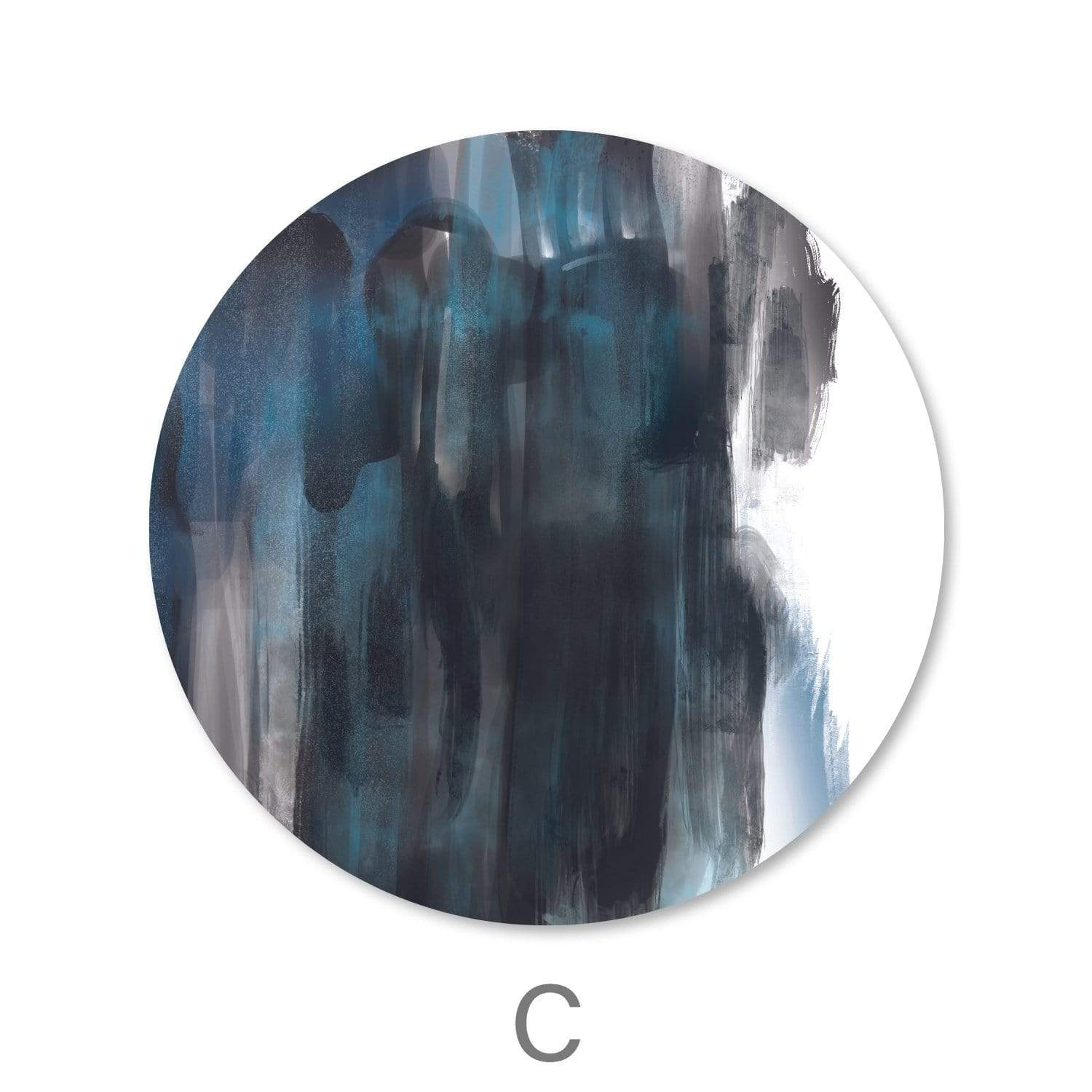 Spectrum Strokes Canvas - Circle - Image 5