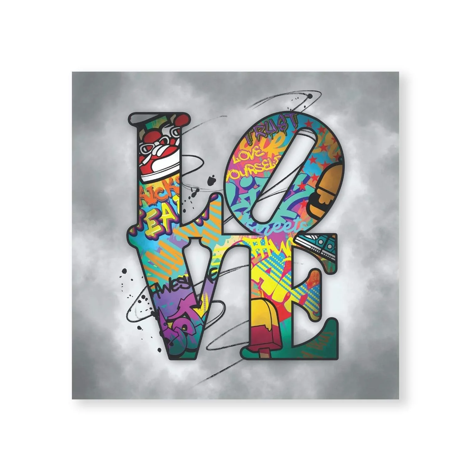 Stacked Love Canvas - Image 3