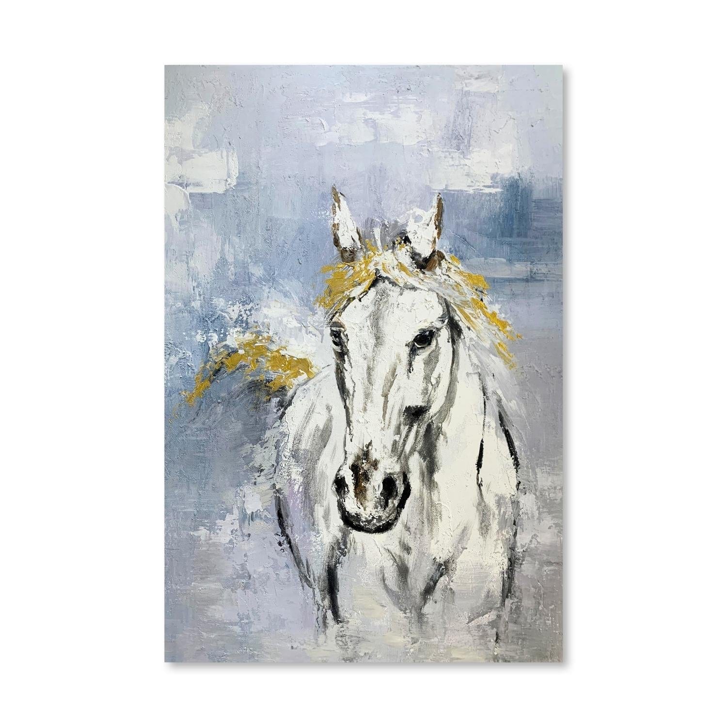 Stallion Horizon Oil Painting - Image 3
