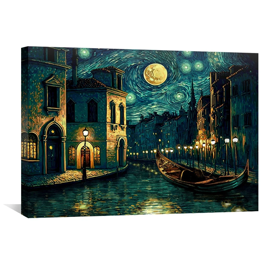 Starry Venice Canvas - Image 2