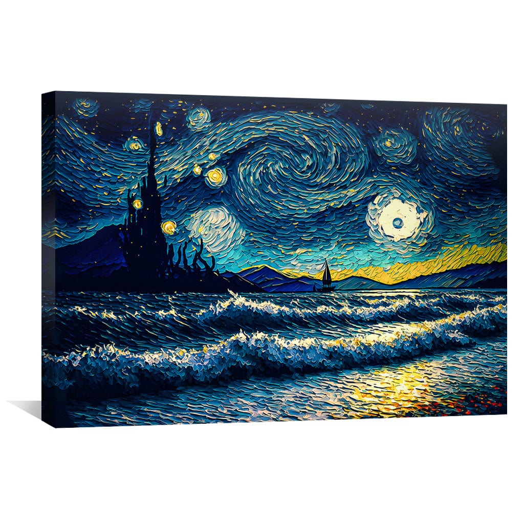 Starry Waves Canvas - Image 2