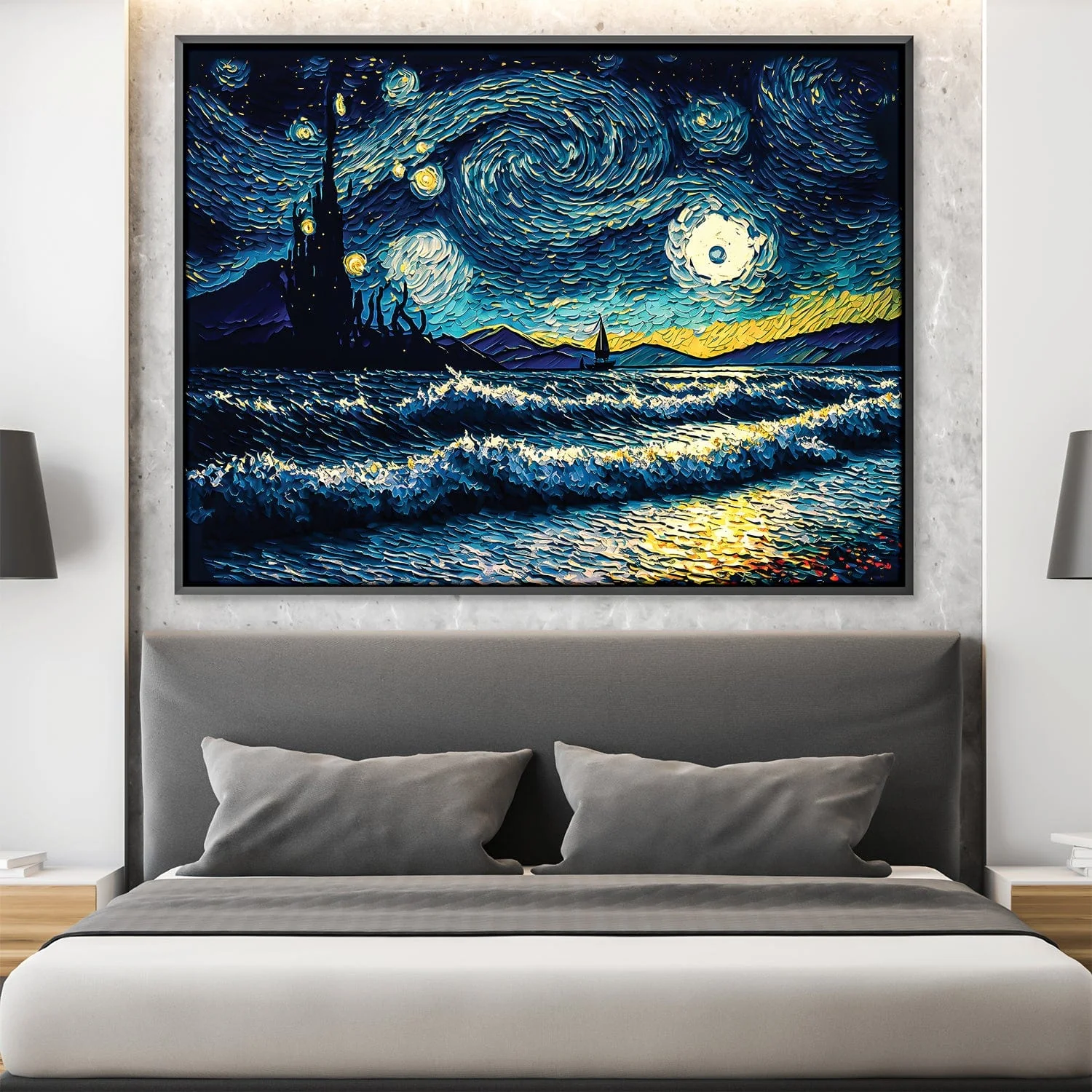 Starry Waves Canvas - Image 3